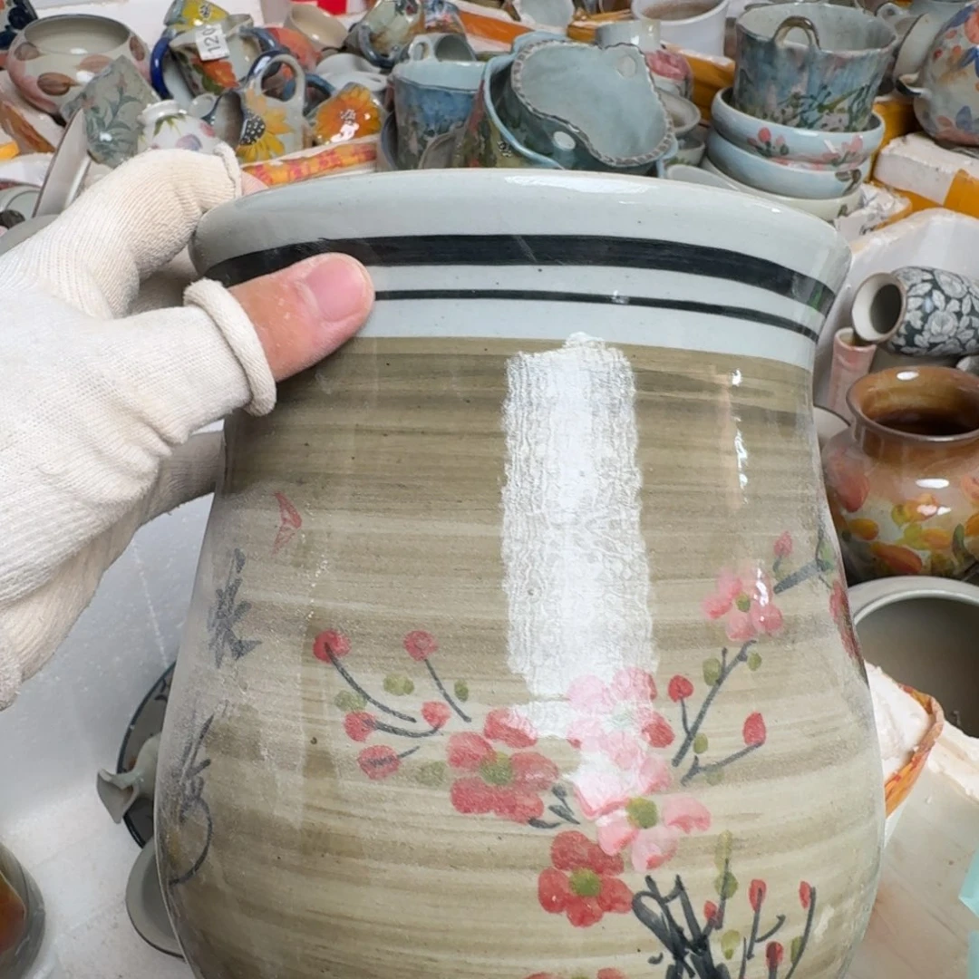 釉下彩瑕疵处理慎拍224