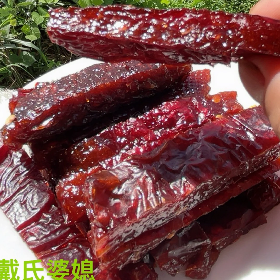 海带干辣椒饼干丝瓜干燕子家手工零添加微甜咸辣口味休闲开胃零食