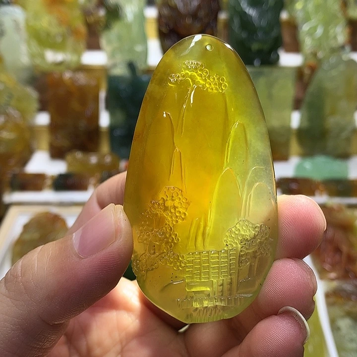 蛇纹石玉未镶嵌珠宝半成品