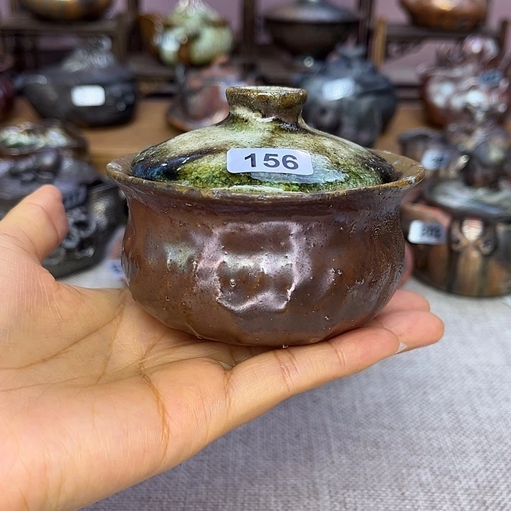 裸柴烧陶瓷手工茶器