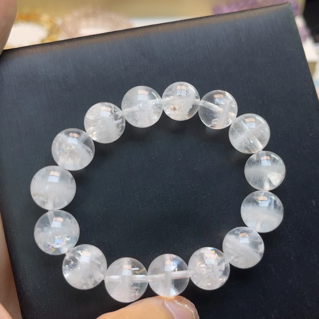 水晶手链未镶嵌白幽灵彩光