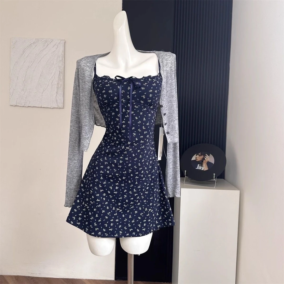 （非图片款）休闲风法式时尚女装碎花连衣裙