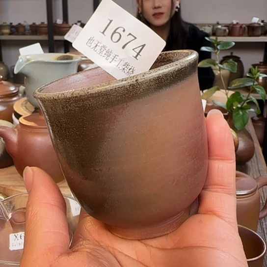纯柴烧手工杯子100容量