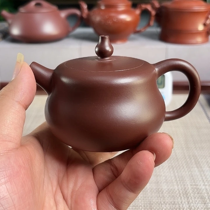 观***！茶壶紫砂宜兴原矿手工紫砂壶