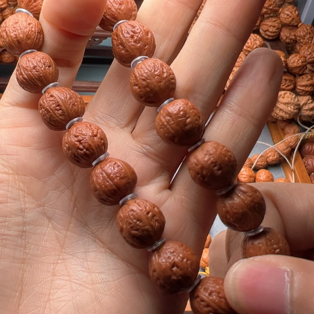 文玩核桃手串14金豆