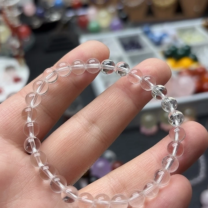水晶未镶嵌手链白水晶手链A5