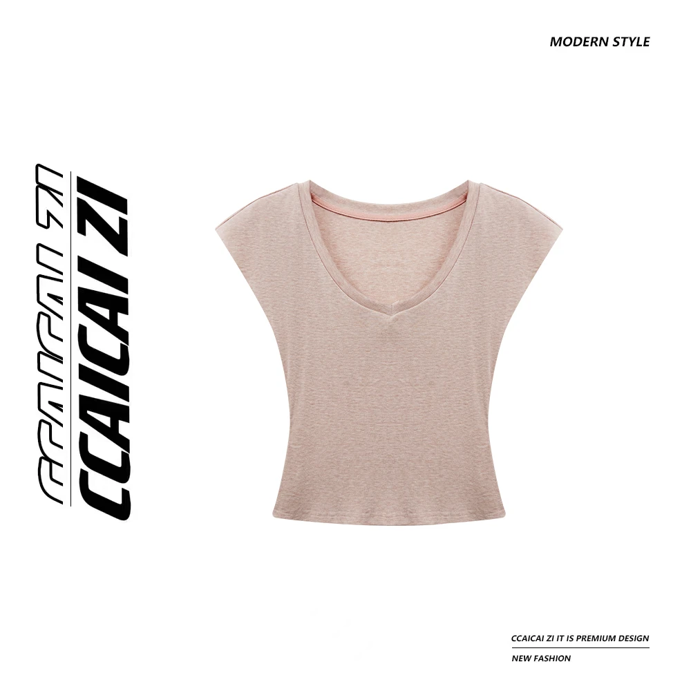 【神仙小T】天丝羊毛混纺柔软弹力亲肤纯欲短袖 l