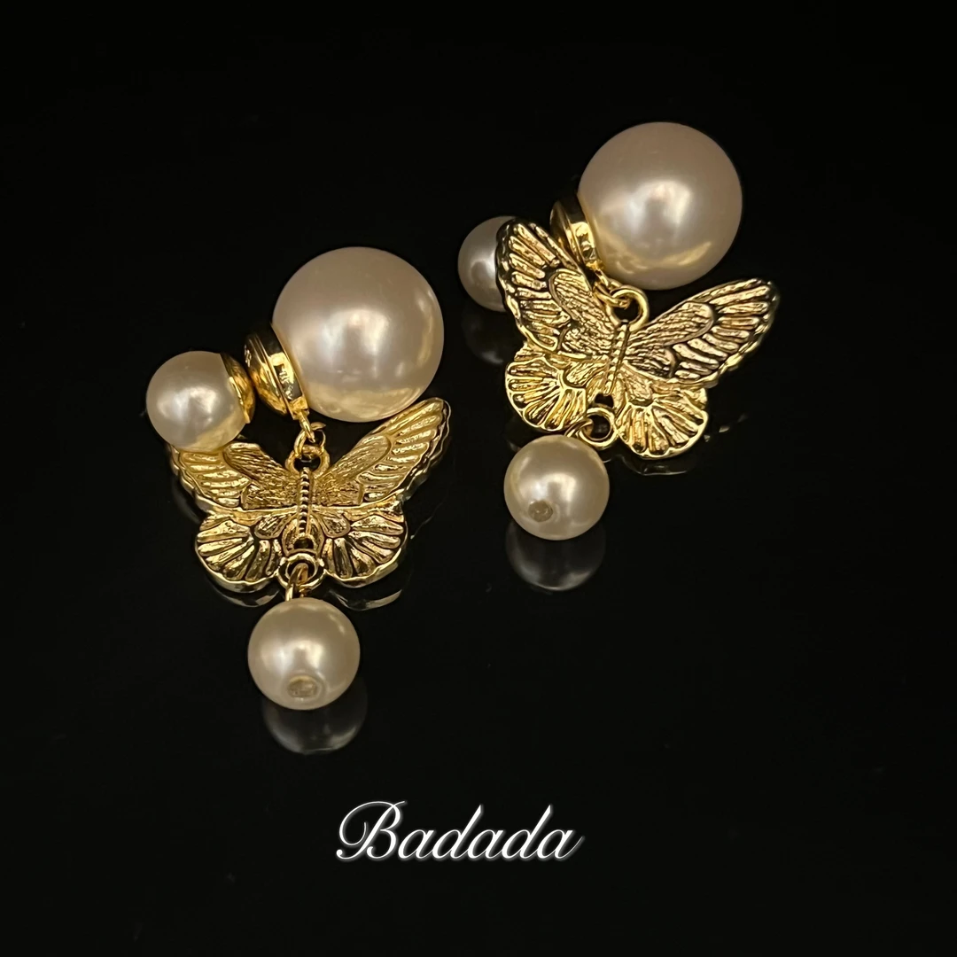 铜合金仿珍珠耳饰 【D6735】轻奢女士气质精致高定耳钉