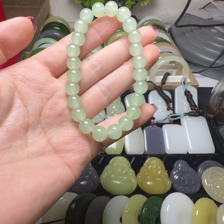 新疆老料晴水手串