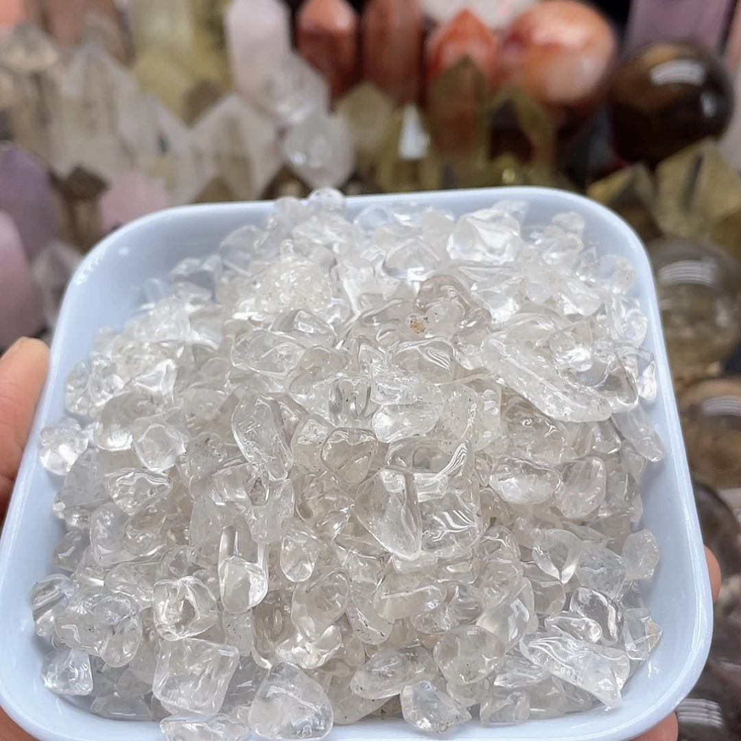 未镶嵌水晶珠宝半成品32白水晶碎石片