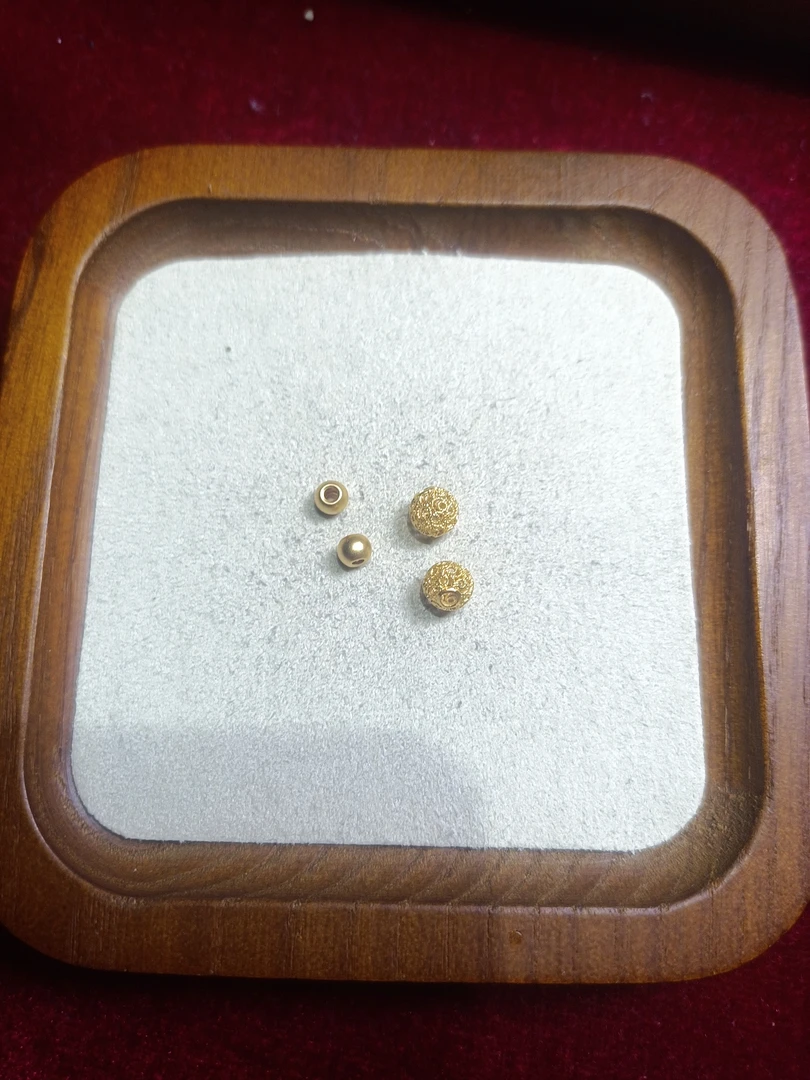 足金999古法4/6金珠1.029克转运珠