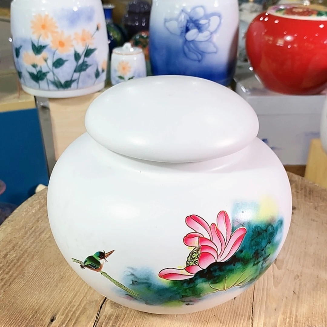 【闪购商品】瓷片陶瓷茶叶罐密封罐