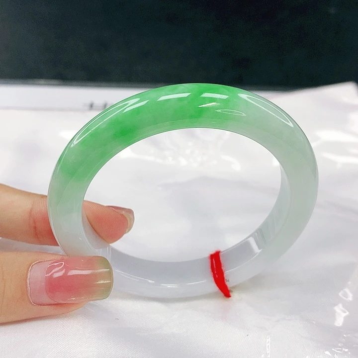 翡翠未镶嵌手镯圈52，19074