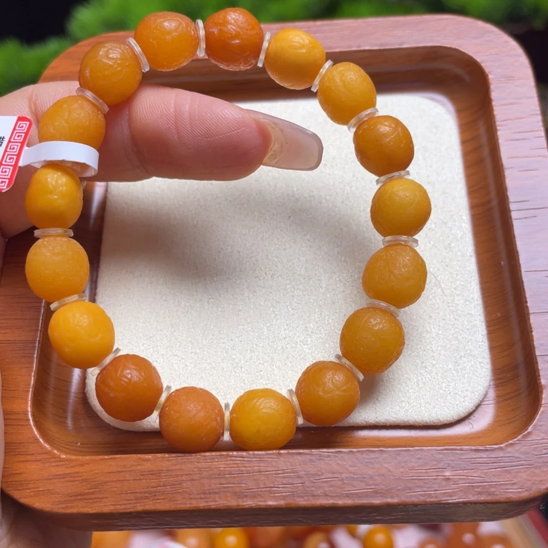 未镶嵌蜜蜡手链手串