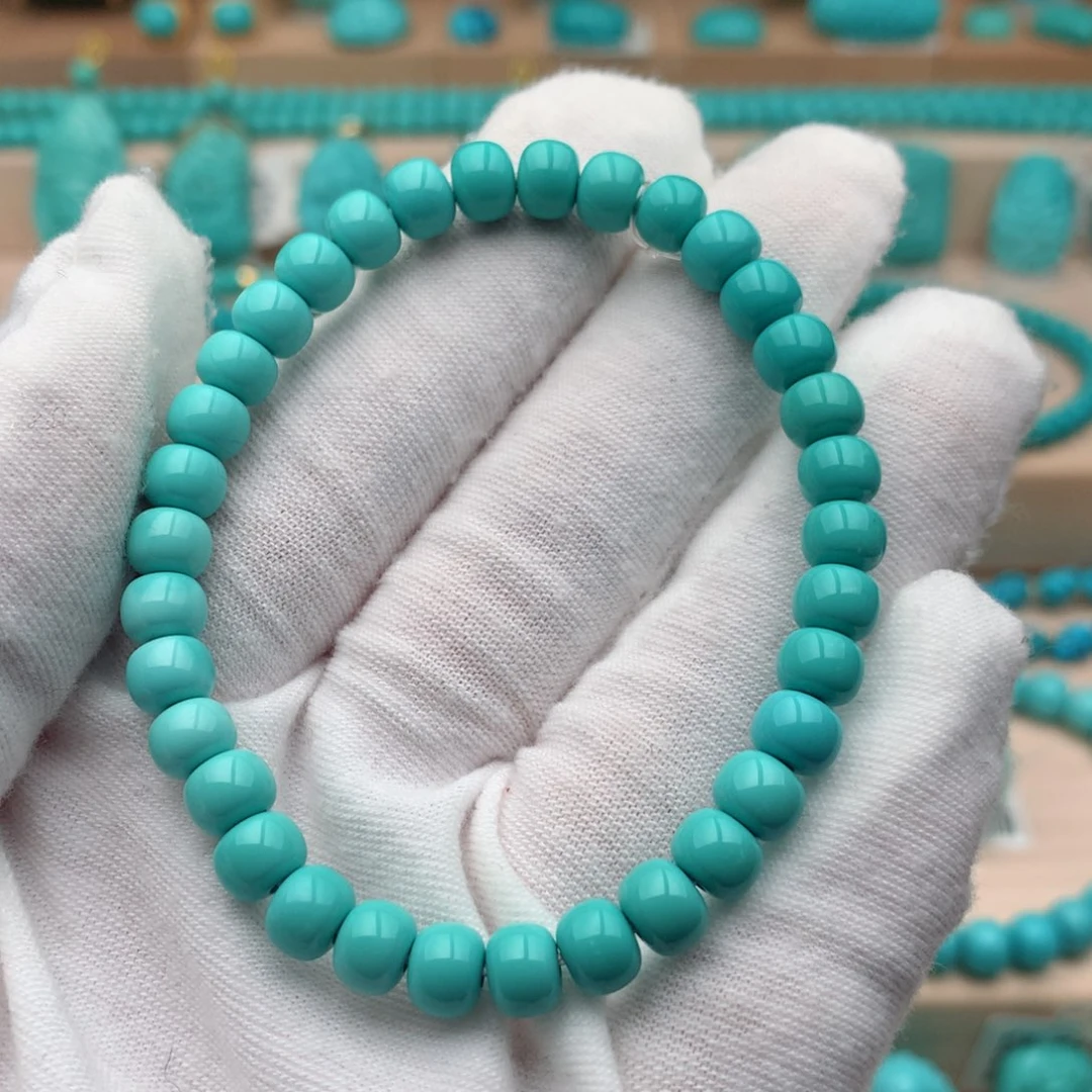 绿松石未镶嵌珠宝奇石6.5mm