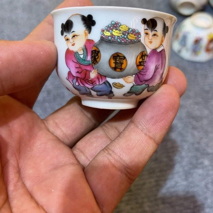 纯手绘精品盖碗杯