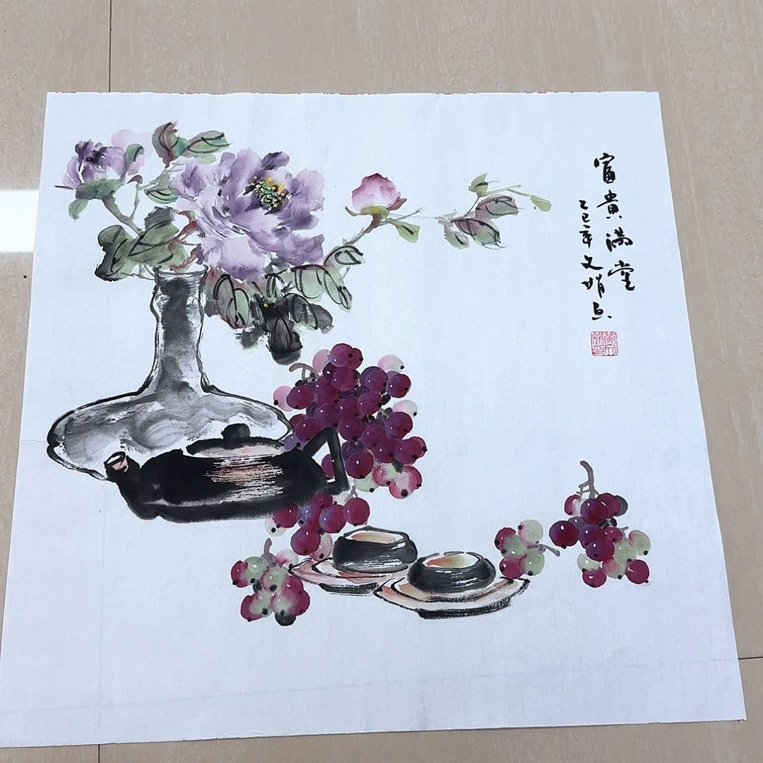 国画国画作品展。国画