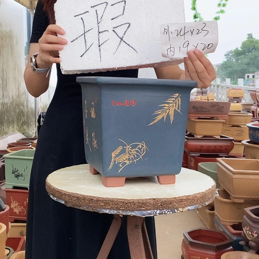 紫砂花盆紫砂花盆