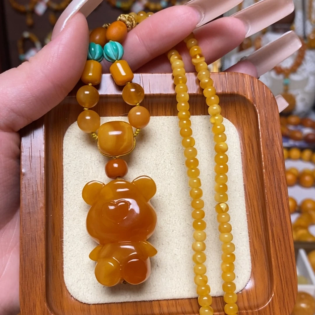 【闪购商品】蜜蜡颈饰未镶嵌项链