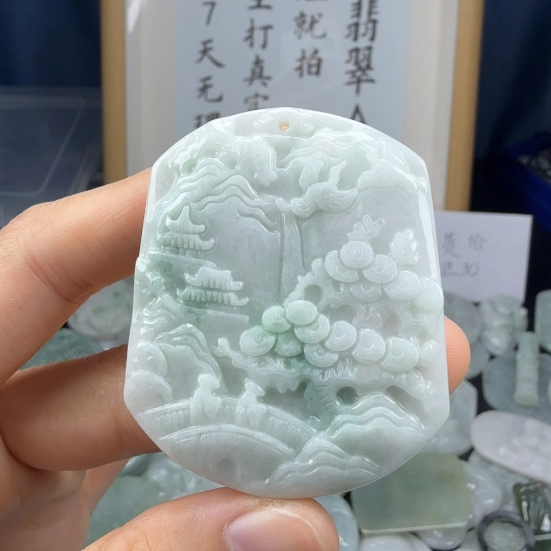 颈饰未镶嵌翡翠翡翠