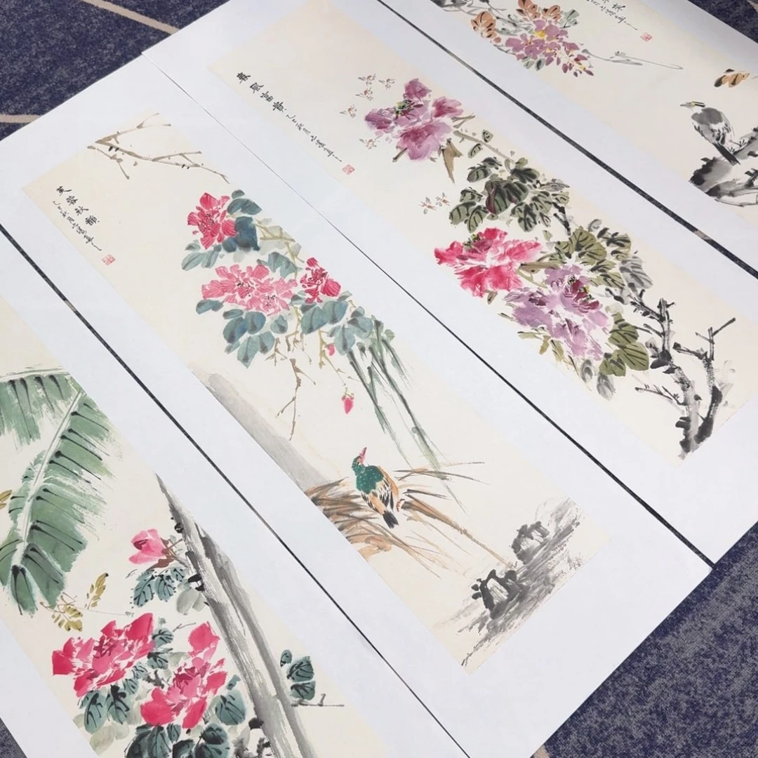 国画国画作品山水花鸟