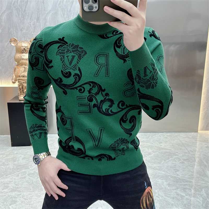 男士毛衣2025秋冬新款欧版男士轻奢高品质秋季毛衣针织衫套头