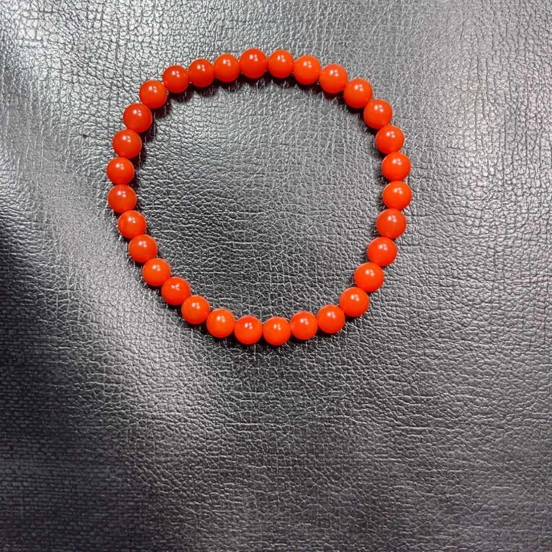 南红玛瑙未镶嵌手串卡6圆珠单圈