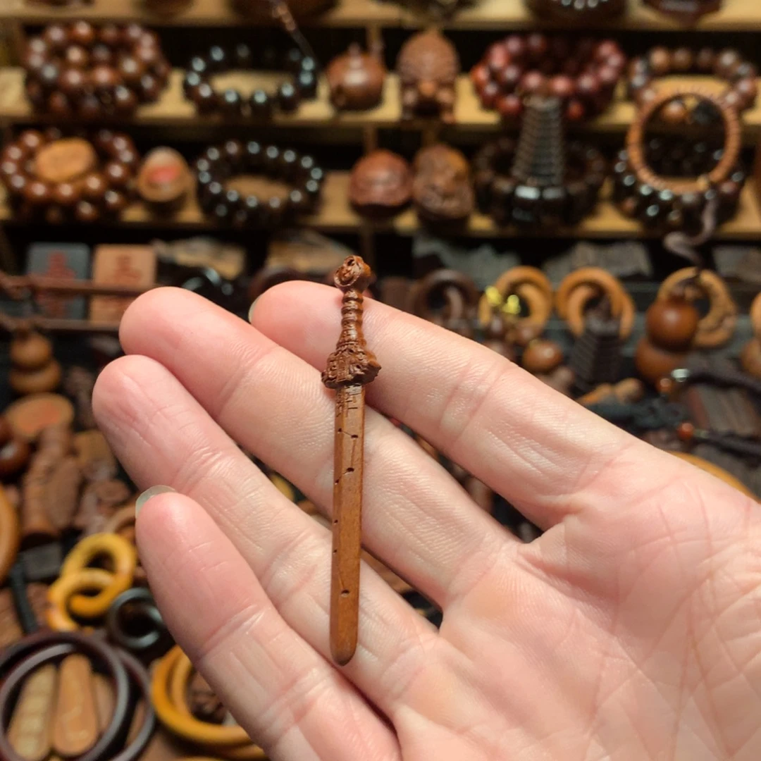 太***人枣木枣木天师剑吊坠