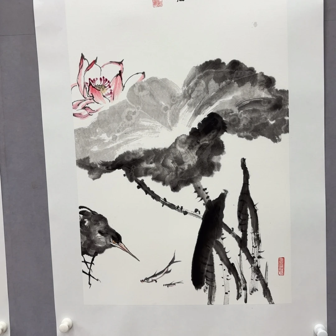 国画艺术家真人手绘