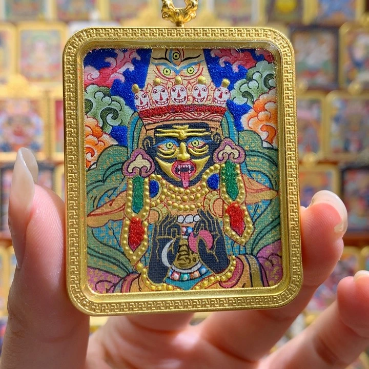 吊坠般若唐卡非遗传承