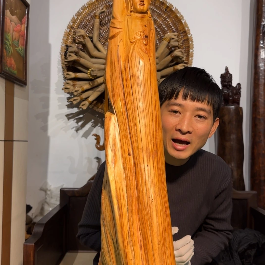 柏木杰**升太行崖柏观音