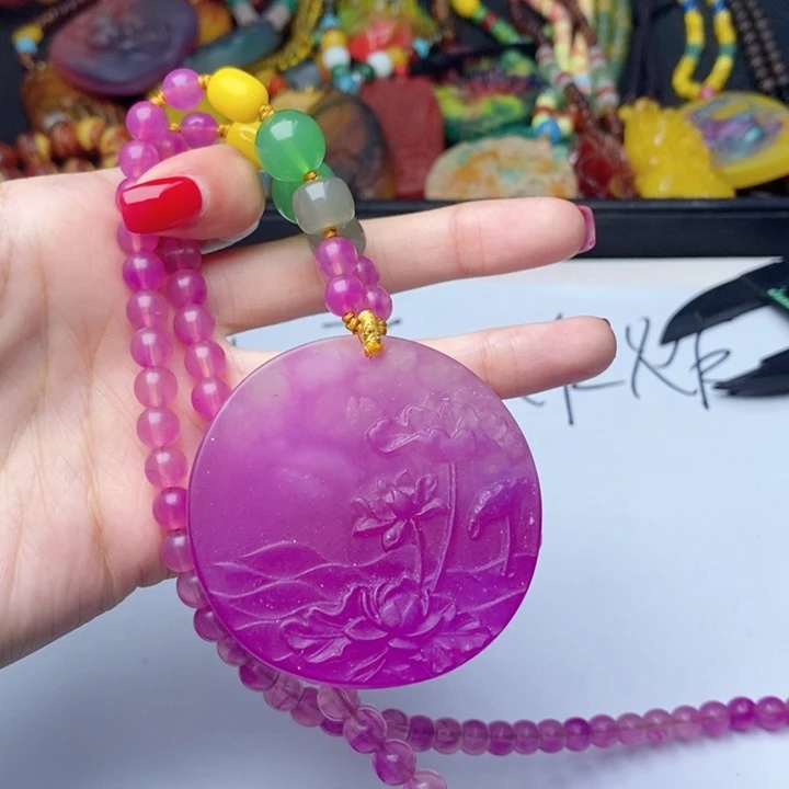 蜜蜡颈饰未镶嵌38套装