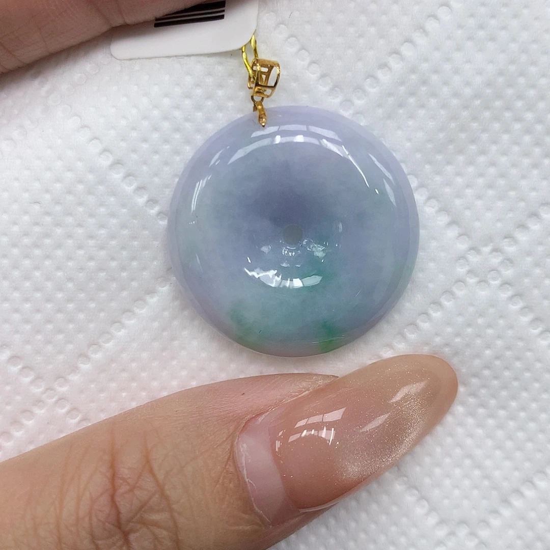 颈饰18K金镶嵌翡翠