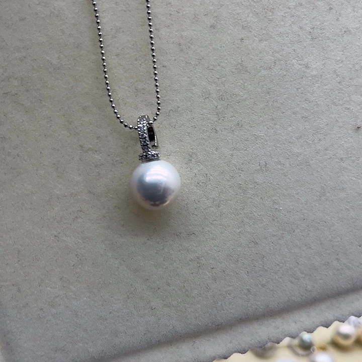 颈饰合金淡水珍珠
