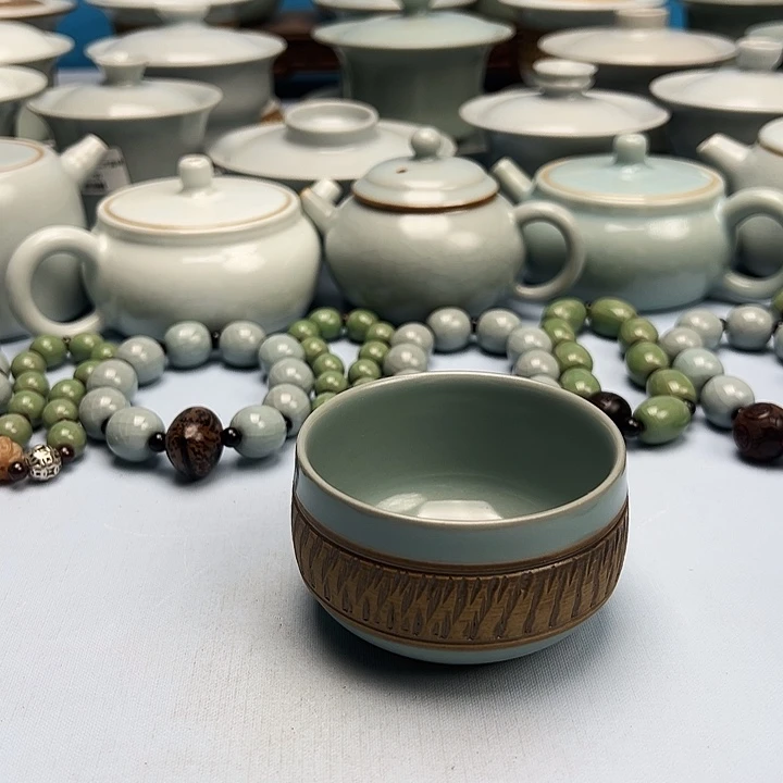 杯仿古釉重工禅定杯原矿原釉原产地