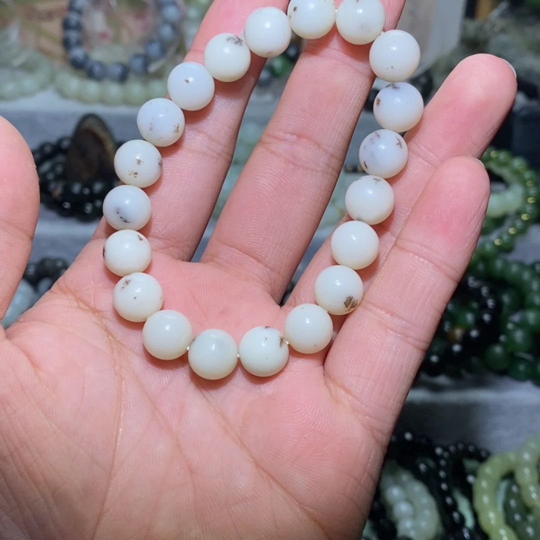 和田玉未镶嵌手链