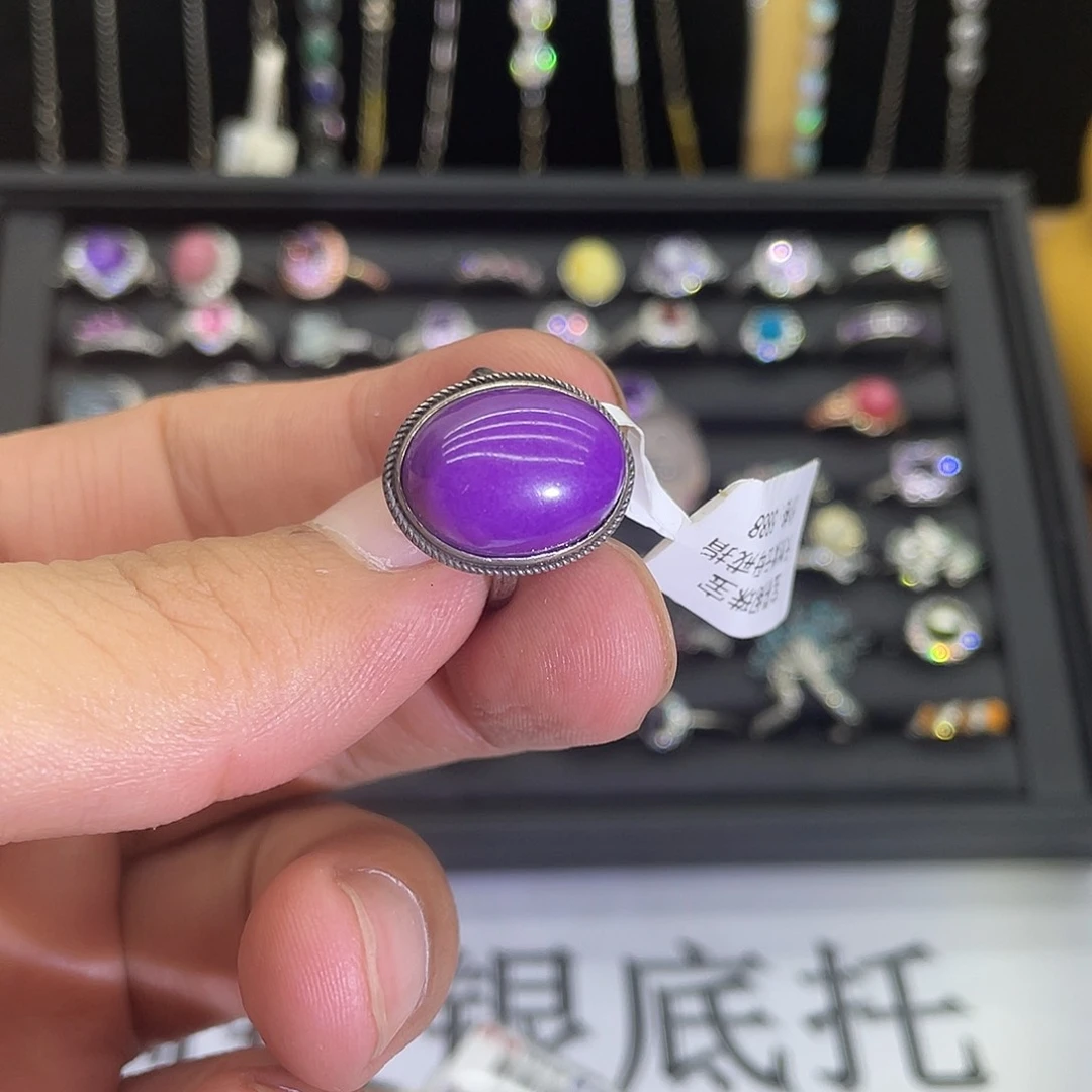 紫晶珠宝半成品银S925镶嵌