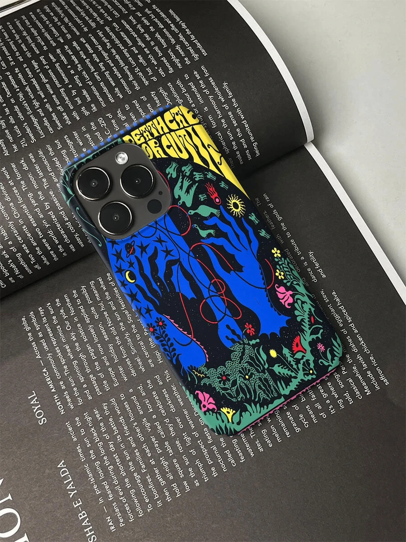 创意插画手机壳适用于苹果16promax小众个性简约ins艺术轻薄15/14