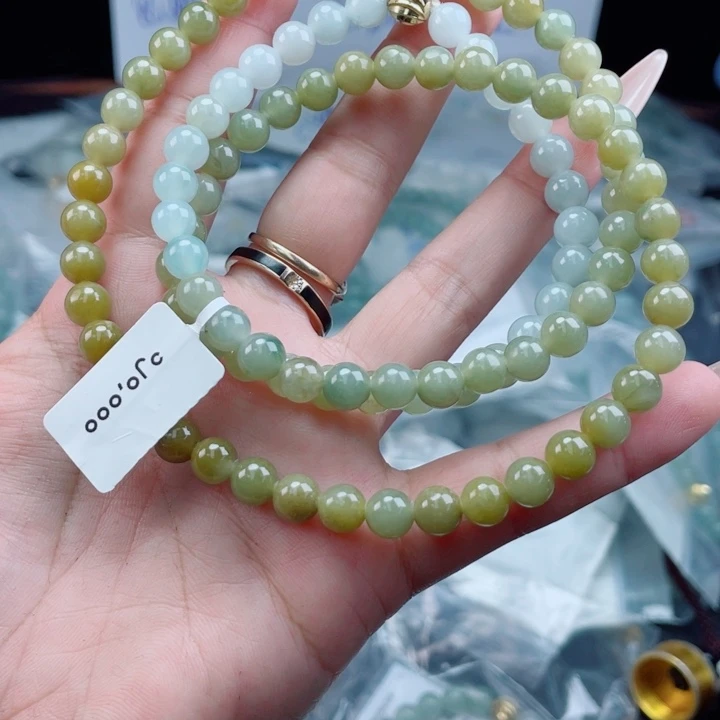 未镶嵌定制翡翠珠串