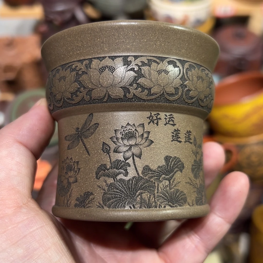 紫砂茶杯宜兴紫砂主人杯