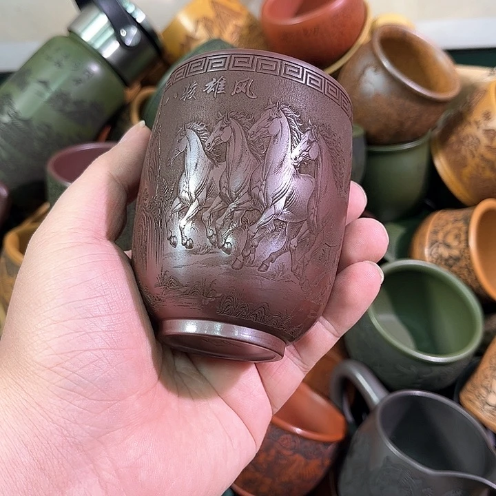 茶杯紫砂全手工紫砂主人杯