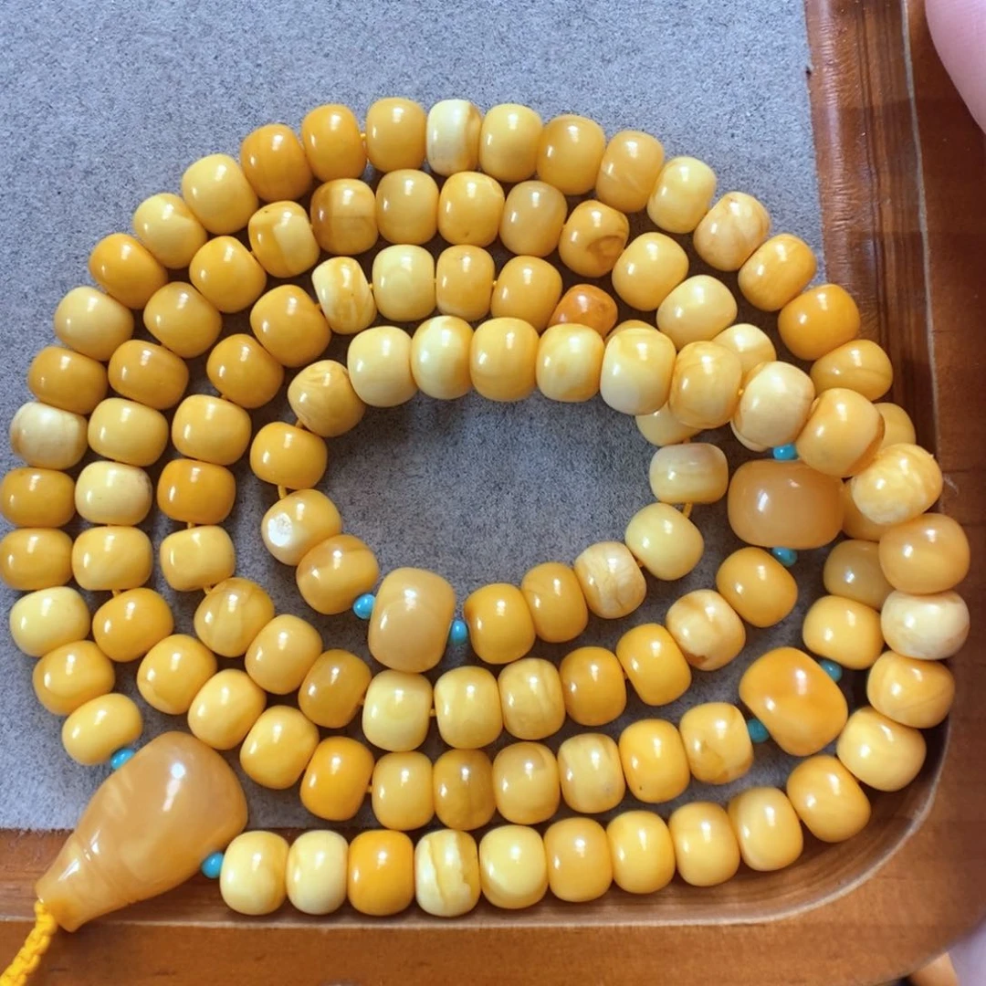 未镶嵌项链蜜蜡蜜蜡108