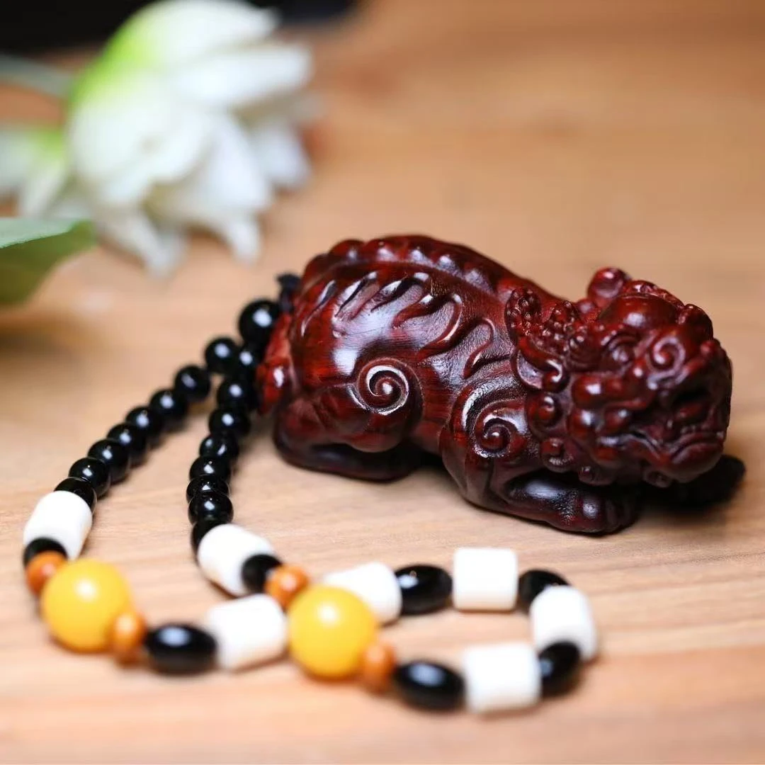 小叶紫檀貔貅挂件-无盒装-8676