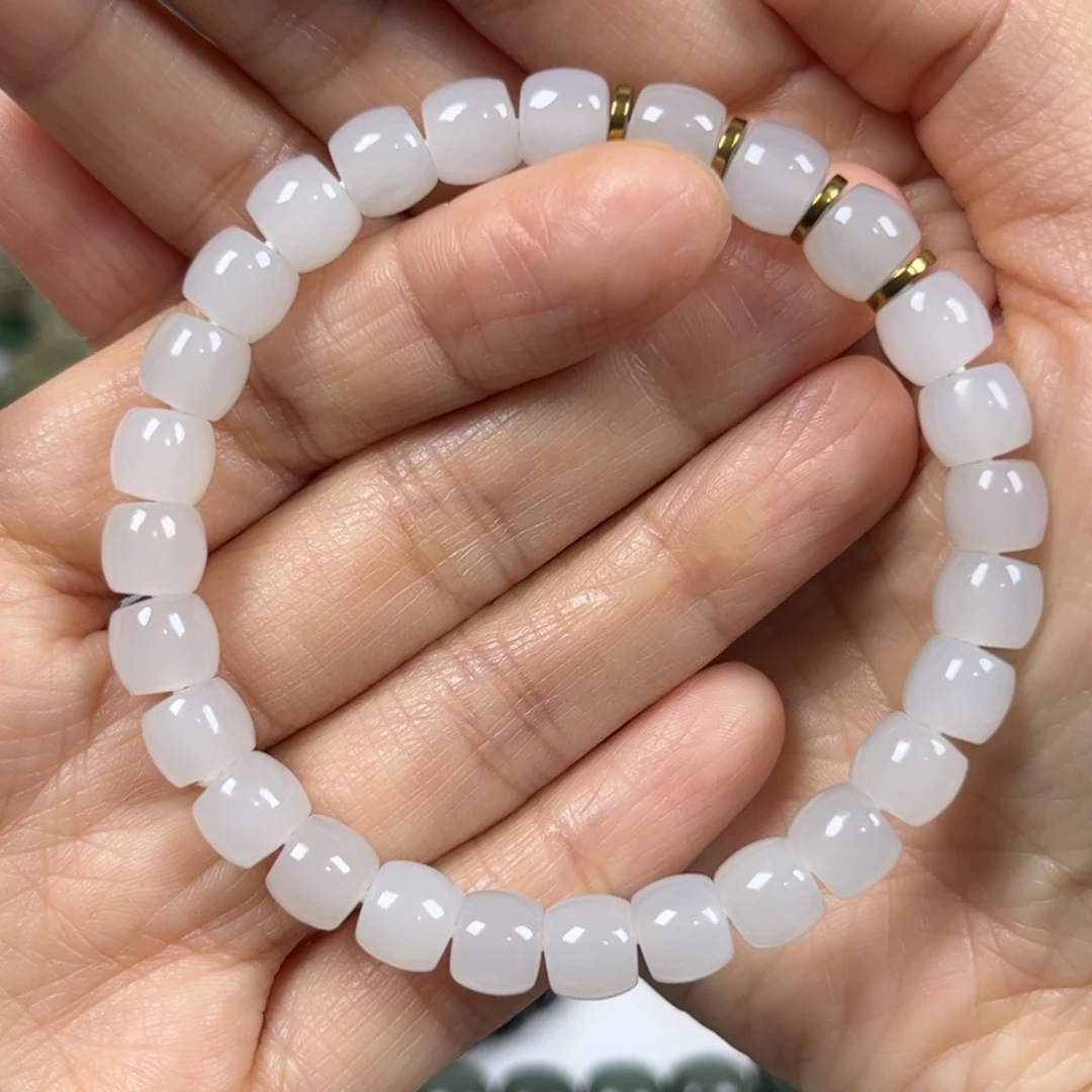 和田玉手链未镶嵌热***、卡8直切