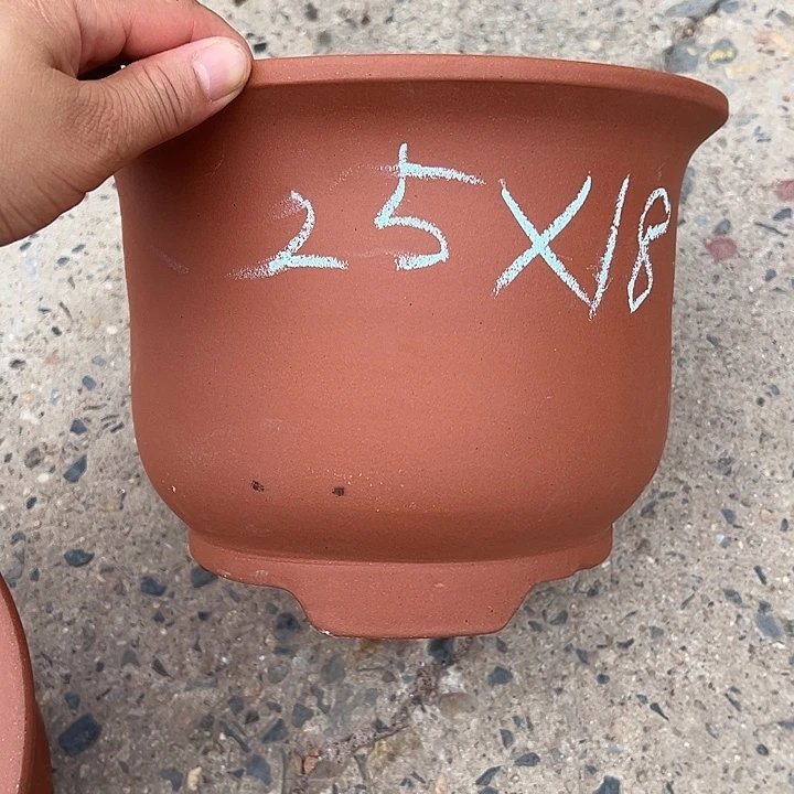 紫砂花盆，透气花盆