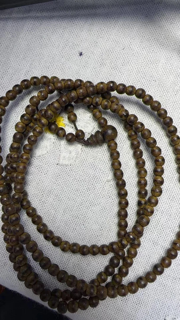 木质-无相虫漏多圈随型新中式文玩手串 -卡5+手串282-多样性发货