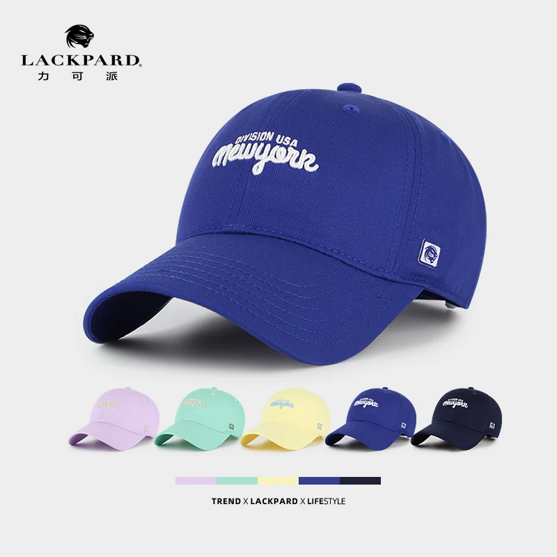 【新品】LACKPARD刺绣字母可折叠棒球帽男女休闲百搭显脸小鸭舌帽