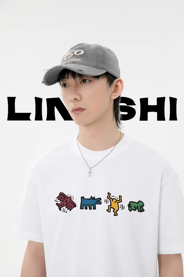 230G重磅纯棉纯色宽松短袖T恤男女情侣款日系潮牌内搭外穿打底衫