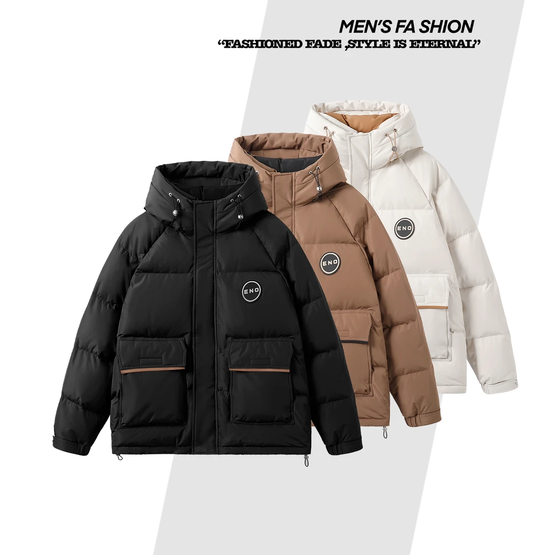 【衣品仓】90白鸭绒工装户外加厚保暖运动休闲羽绒服外套W26