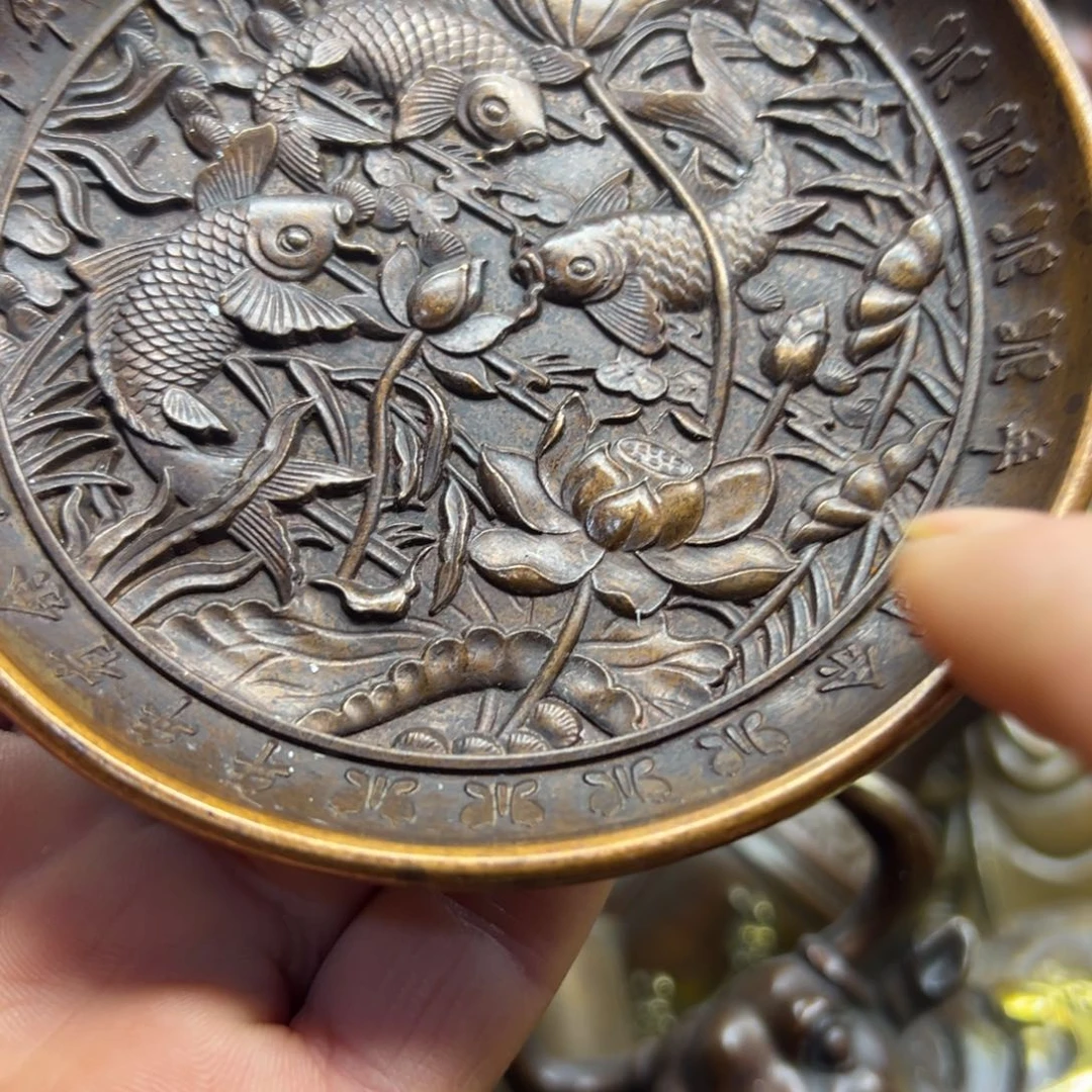 铜摆件欢迎欢迎你